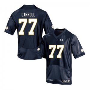 Notre Dame Fighting Irish Men's Quinn Carroll #77 Navy Under Armour Authentic Stitched College NCAA Football Jersey GHC0299DJ